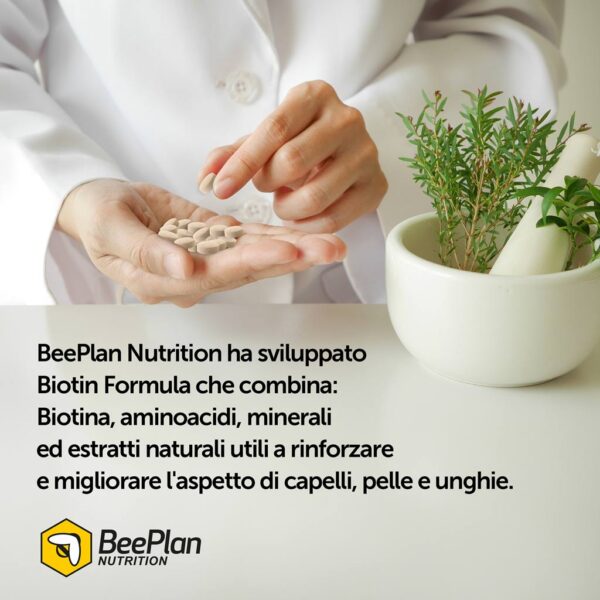 Integratore per capelli e unghie con Biotina