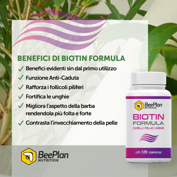 Integratore per capelli e unghie con Biotina
